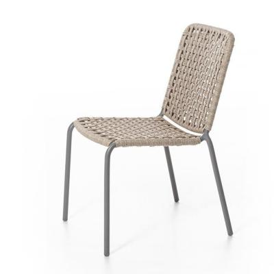 China Best selling high quality modern garden chairs furniture paito cafe rattan rope outdoor chair for sale