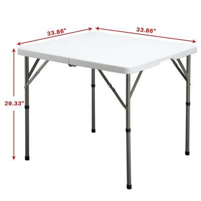 China Hot Selling Plastic Outdoor Seat Furniture Easy Carry Folding Dining Tables For Events Party Portable Easy Carry for sale