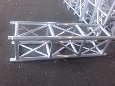 China Outdoor Party Aluminum Stage Truss Square Shape Silver / Black 400mm X 400mm for sale