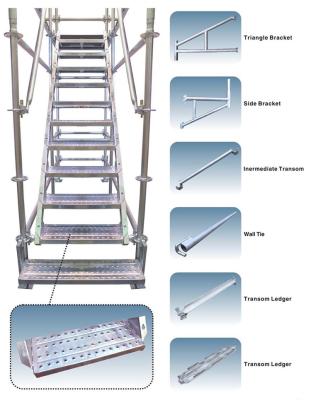 China Customized Galvanized Steel Scaffolding Powder - Coated For Walking Stair for sale