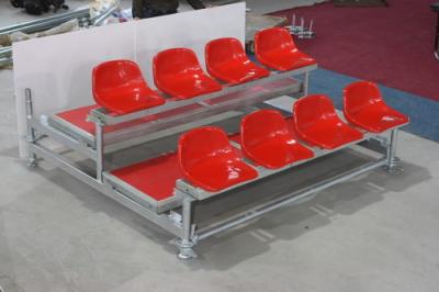 Chine Allocation des places extérieure de blanchisseur de stade, chaises portatives de blanchisseur de style d'échafaudage avec des dos à vendre