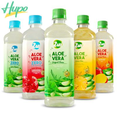 China Low Fat 500ml*24 Bottles Sugar Free Aloe Juice with Fruit Flavor for sale