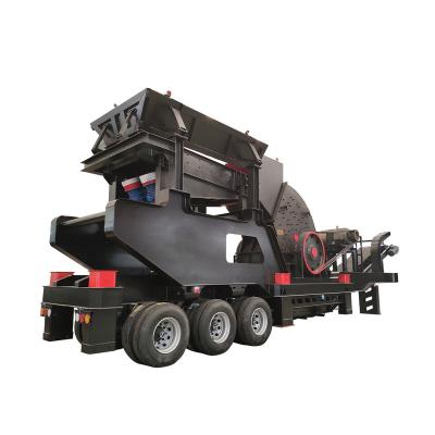 China Other Good Price Steel Made Mobile Crusher Tire Type Mobile Crushing Station for sale