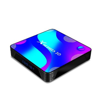 China Smart HD Player Android 10 TV BOX RK3318 4K Fixed Top TV BOX Factory Price X88PRO10 for sale