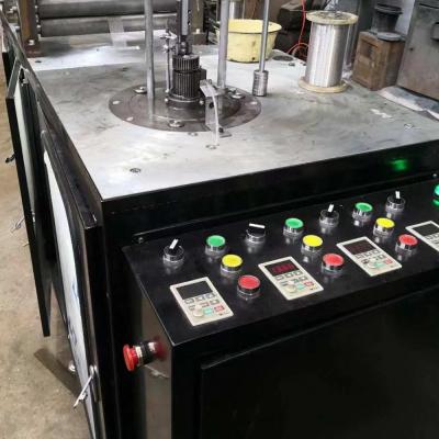 China Fully Automatic Stainless Steel Wire Mesh Making Machine With Two Machine Heads Wire Mesh Knitting Machine for sale