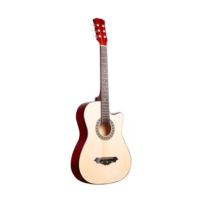 China BESTUS factory direct sale high quality customizable high gloss acoustic guitar for beginners glassical basswood guitar for sale