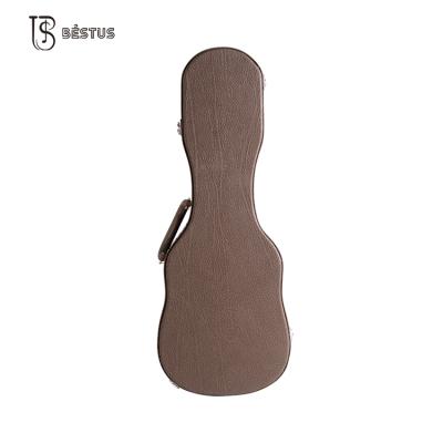 China 23 Inch BESTUS Ukulele Factory Price Black PU Leather Bag Professional Ukulele Hard Case for sale