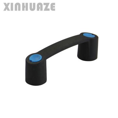 China HZ100403 Modern Plastic Reinforced Black Multicolor Nylon Bridge Door And Window Fixed Industrial Handle for sale