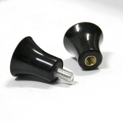 China Contemporary All Use Customizable M4 Nut Or Small Screw Length Black Bakelite Plastic Resin Knob Knob Handle for sale