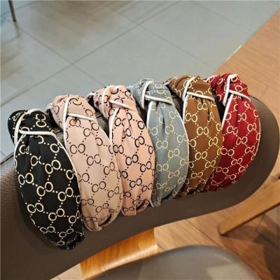 China Wholesale Fashion New And Fashionable Custom Simple Wide Bound Headband Hair Accessories Cloth Tied Headband Face Wash for sale