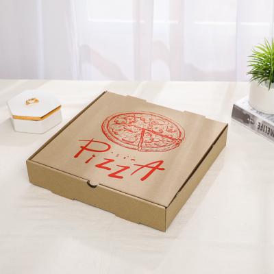 China High Quality Recyclable Biodegradable Cheap Custom Printing Custom Logo Pizza Box Portable Reusable Corrugated Delivery for sale