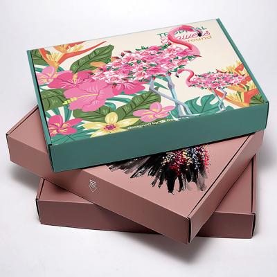 China Recyclable Logo Color Printed Aircraft Mailing Box Custom Mailing Mailing Box Eco Friendly Corrugated Cardboard for sale