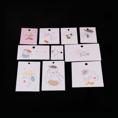 China Durable Design Earring Paper Card Printing Paper Board Custon Wrapping Paper Jewelery Full Color Full Color Paper Card for sale