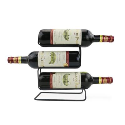 China Sustainable Custom Color Wine Coolers Holders Kitchen Storage Minimalist Champagne Stand Buckets U-shaped Wine Holder for sale