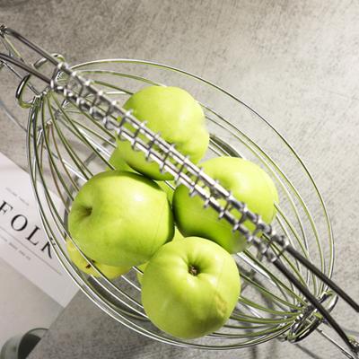 China Stocked Wholesale Factory Customization Fruit Bowl With Banana Holder Iron Metal Fruit Storage Basket for sale