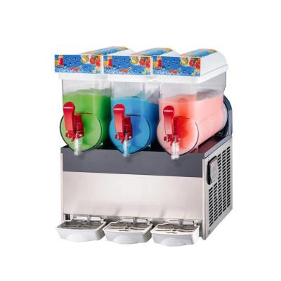 China High capacity commercial slush machine 3 tanks juice granita machine for cold drink shops for sale