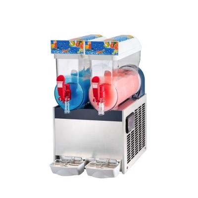 China Commercial 16L high capacity slush machine for food drink shops electric 2 tank slush machine for sale