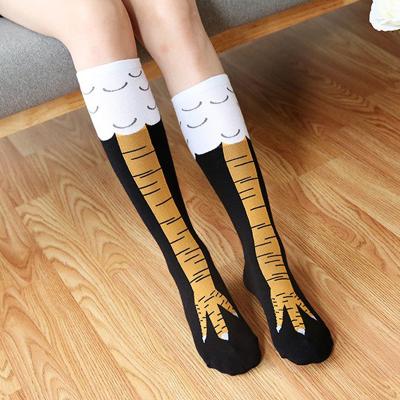 China Creative High Quality Breathable Over The Knee High Socks Women Girl Cartoon Socks for sale