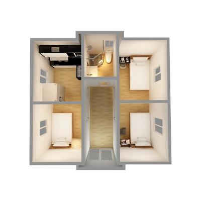 China Modern Container House Expandable Mobile Shipping Container Building House 20ft Container Low Cost Flat Pack Portable Toilets Cabin for sale