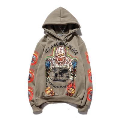 China Breathable Drawstring Cartoon Hoodies Women Custom Awe of God's Basics Grow Hoodie Set for sale