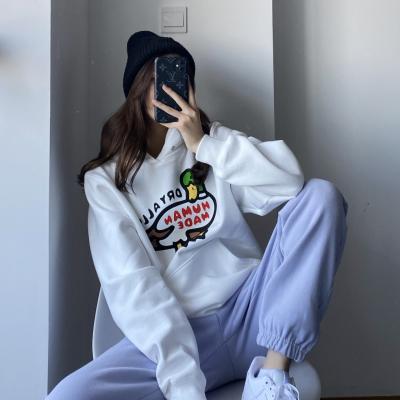 China Factory Sporty Hip Hop Breathable Custom Printed Cartoon Heavy Cotton Warm Unisex Hoodie for sale