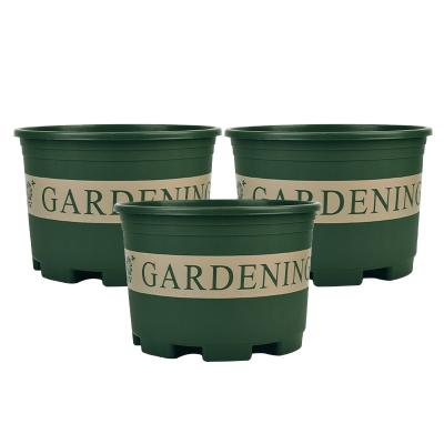 China Wholesale MOQ 1 PCS DEEPBANG Flower Pots Gallon Plastic Pot Modern Cheap Round Plastic Garden Life Planter Pots for sale