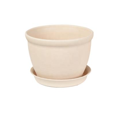 China CLASSIC Flower Pots For Plants Wholesale Customized Small Plastic Flower Pot, Propagator Kits Used With Cream Green Flower/Plant for sale