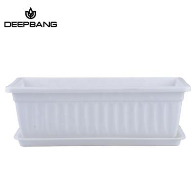 China Deepbang CLASSIC Most Trustworthy Manufacturer Top Standard Wholesale 1300G pp Material White Plastic Pot Large For Garden for sale