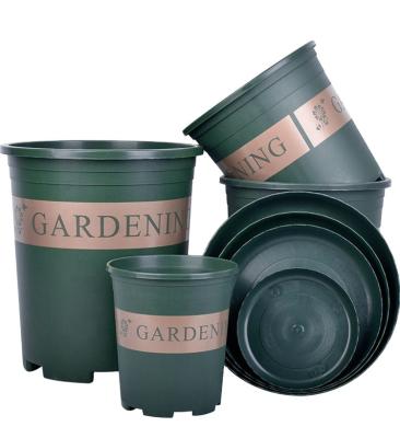 China Deepbang CLASSIC our own manufacturer High Standard Delicate in stock round plastic green planter flower pot for sale for sale