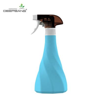 China Garden Tool 500ml Manual Sprayer Bottle For Gardening Adjustable Blue Plastic for sale