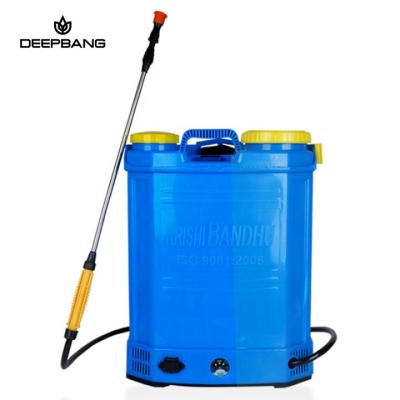 China Garden Sprayer Deepbang Battery 16L Blue Pump Powered Electric Knapsack Sprayer Agricultural Knapsack Sprayer For Gardening for sale