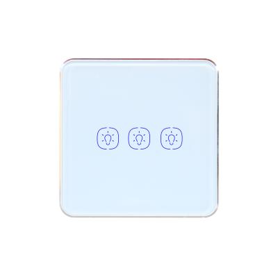 China Crystal Glass Touch Sensitive Tuya Life Smart App UK Lamp Triac Standard Smart Touch Control Dimmer for sale