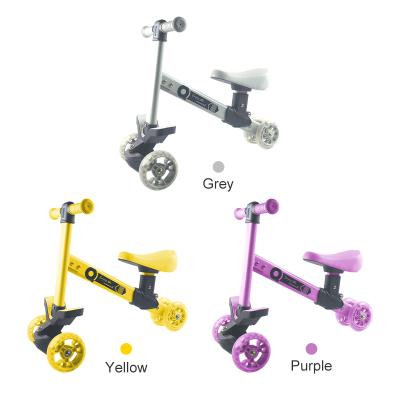 China Toy Factory Direct Supply Turn Signal PU Ride On 1-3 Years Baby Toddlers Push Balance Bike for sale