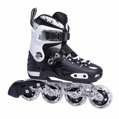 China Hot Selling PP PU 4 Adjustable Flashing Wheel In Line Skates Roller Shoes for sale