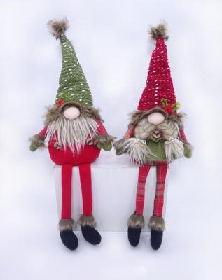 China Polyester Velvet Felt 2022 Christmas Decoration Home Decoration Indoor Sitting Gnome Decoration YH22-50346 for sale