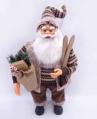 China 2022 80cm Artificial Wool Santa Claus Figurine Gift Christmas Elves Dolls Ornaments Christmas Decoration YH22-50150 for sale