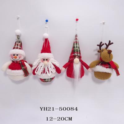 China New Customized Christmas Pendant Santa Snowman Deer Gnomes Tree Ornaments Christmas Decoration Pendant for sale