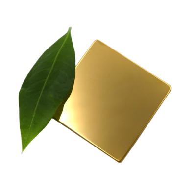 China Industry 200 Series Gold Mirror 0.25mm Stainless Steel Sheet for sale