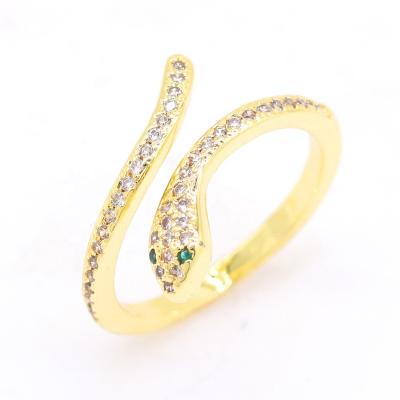 China Fashion Simplicity Modern Individuality Adjustable Opening Ring Individuality Creativity Snake Ring for sale