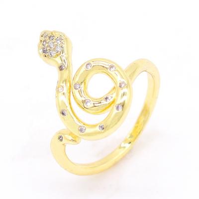 China Simple fashion Nueva chapado en dedo d'oro anillo las mujeres llegada anillo de serpiente 18k for sale