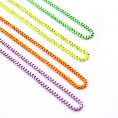 China Colorful Brass+ Zircons Jewelry 18k Gold Plated Plating Zipper Chain For Jewelry Making DIY for sale