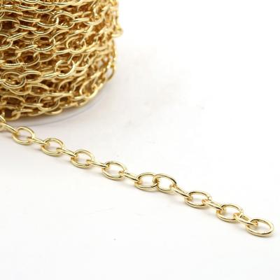 China Brass+ Thick Wide Zircons Hip Hop Women Hollow Link 18k Gold Plated Retro Necklace Chain for sale