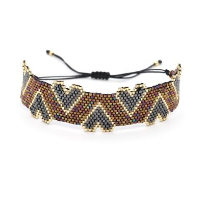 China Environmental Friendly Rope Miyuki Ethnic Queenie Jewelry Friendship Bracelet For Women New Arrival Boho Crafts for sale