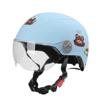 China Mountaineering/outdoor cycling/running and other outdoor sports recommended windproof children's sunscreen and cartoon safe helmet for outdoor riding for sale