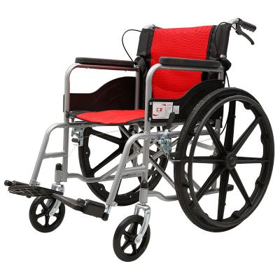 China Lightweight Manual Portable Folding Wheelchair Handcycle Adult Disabled Wheelchair for sale