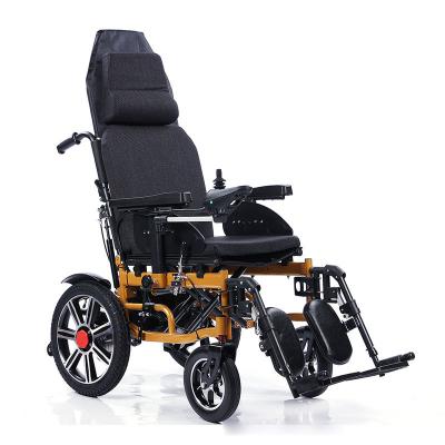 China People With New Reduced Anti-slope Mobility Electric Wheelchair Four Wheel Elderly Disabled Shock Comfortable Foldable Four Wheel Scooter for sale