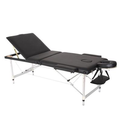 China New Modern Multifunctional Sponge Metal Bed Body Massage Table Full Folding Back Adjustable Couch Filling for sale