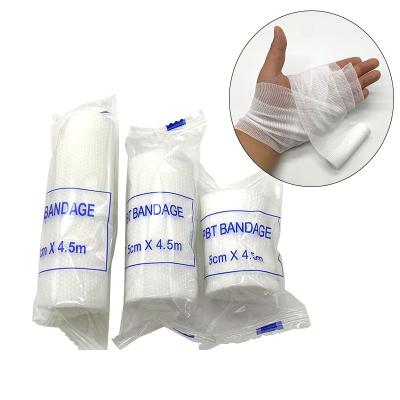 China Disposable Medical Plaster PBT Gauze Bandage Slimming Knee Sports Mesh Full Body Elastic Bandage for sale