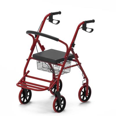 China Older Folding Caddy Older Cart Can Sit On Lightweight Folding Grocery Cart Older Scooter Crutches Walker for sale