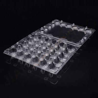 China Recycled materials wholesale plastic packaging for quail egg boxes double cavity tray for sale